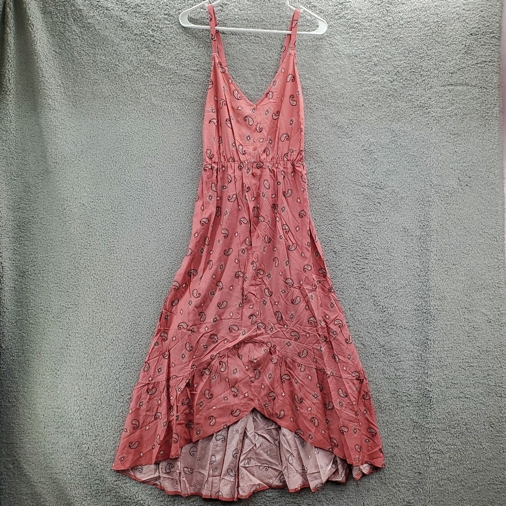 Ingrid & Isabel Maternity Maxi Dress Pink Paisley NWT Womens Size XL